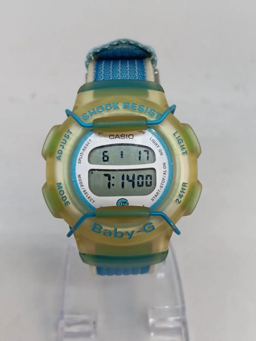 VINTAGE 1997 Casio Baby G BG-212 [1523] Women's 39mm Digital Watch NEW BATT